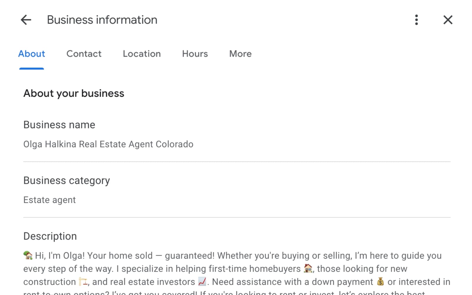 Как риэлтор из Колорадо укрепила позиции в Google Maps за 5 месяцев
